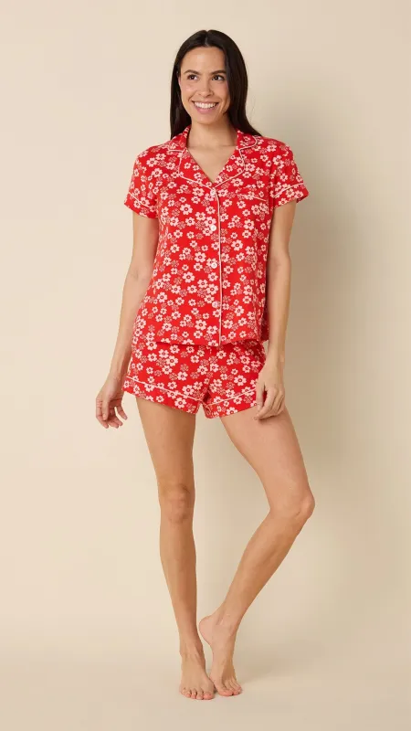Cece Pima Knit Short Set sold by the cat's pajamas