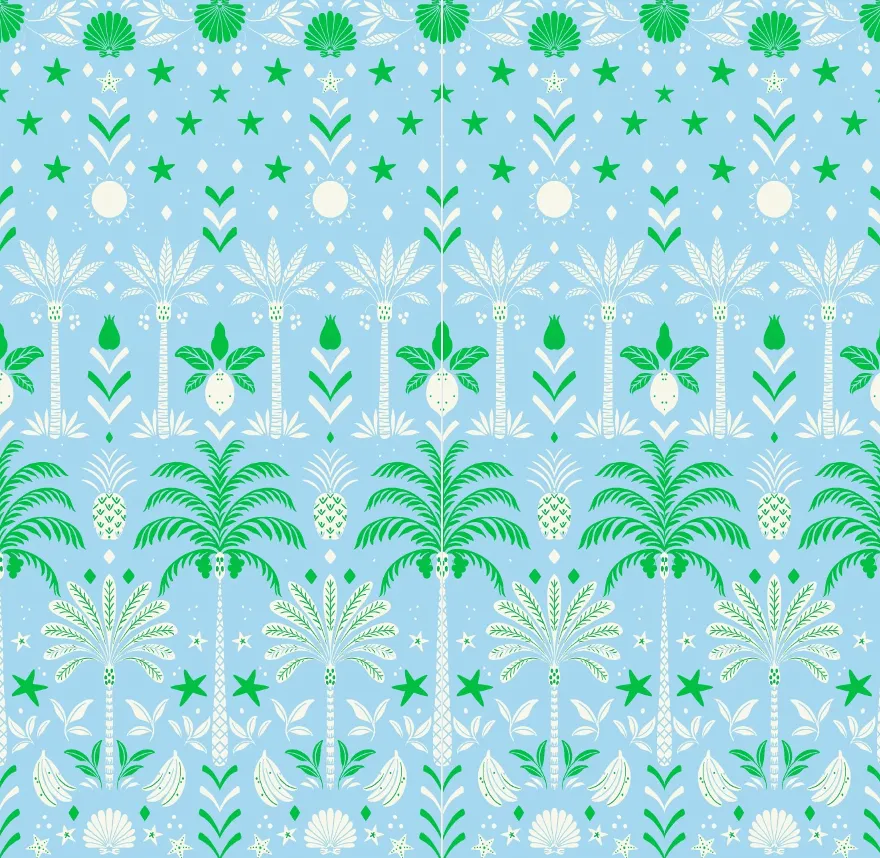 Tropicana Palm Knit Short-Sleeved Sleep Shirt sold by the cat's pajamas product image thumbnail 4