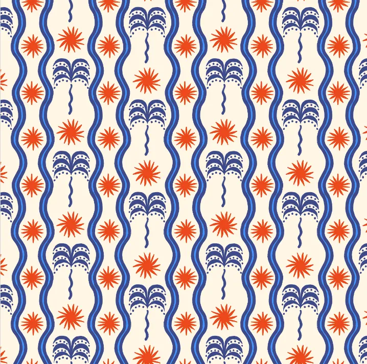 Red, White & Breeze Pima Knit Capri Set sold by the cat's pajamas product image thumbnail 4