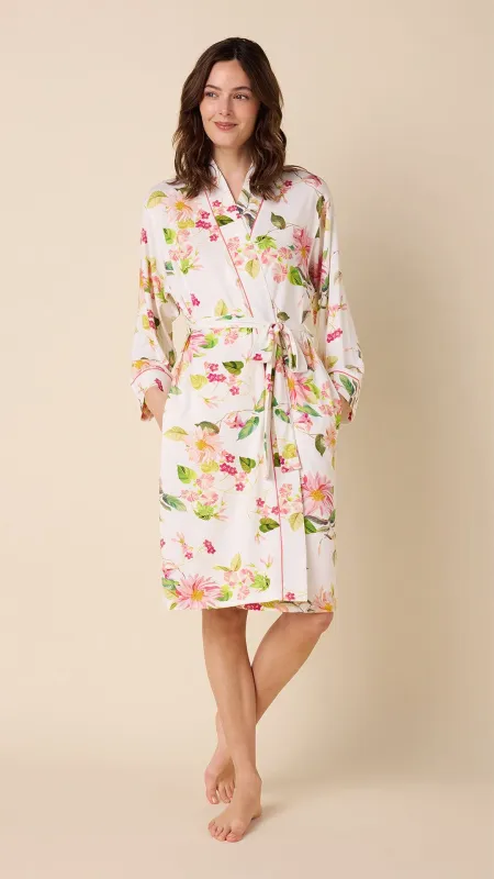 Carolina Pima Knit Kimono Robe sold by the cat's pajamas