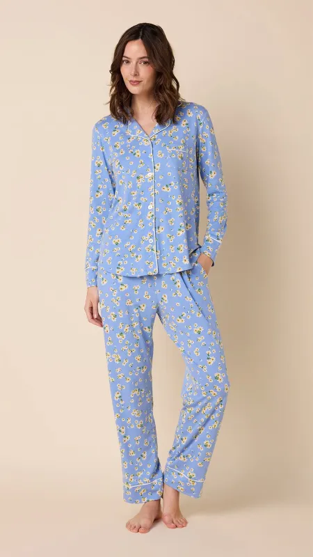 Marguerite Pima Knit Pajama sold by the cat's pajamas