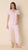 Confetti Dot Pima Knit Capri Set - Orchid sold by the cat's pajamas