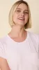 Classic Pima Knit Short-Sleeved Sleep Shirt - Powder Pink sold by the cat's pajamas