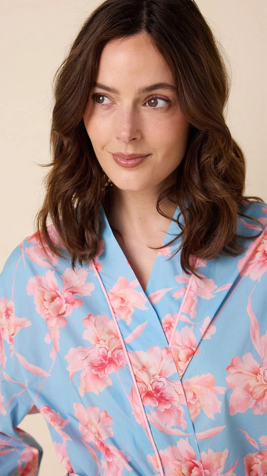 Celeste Luxe Pima Kimono Robe sold by the cat's pajamas product image thumbnail 2