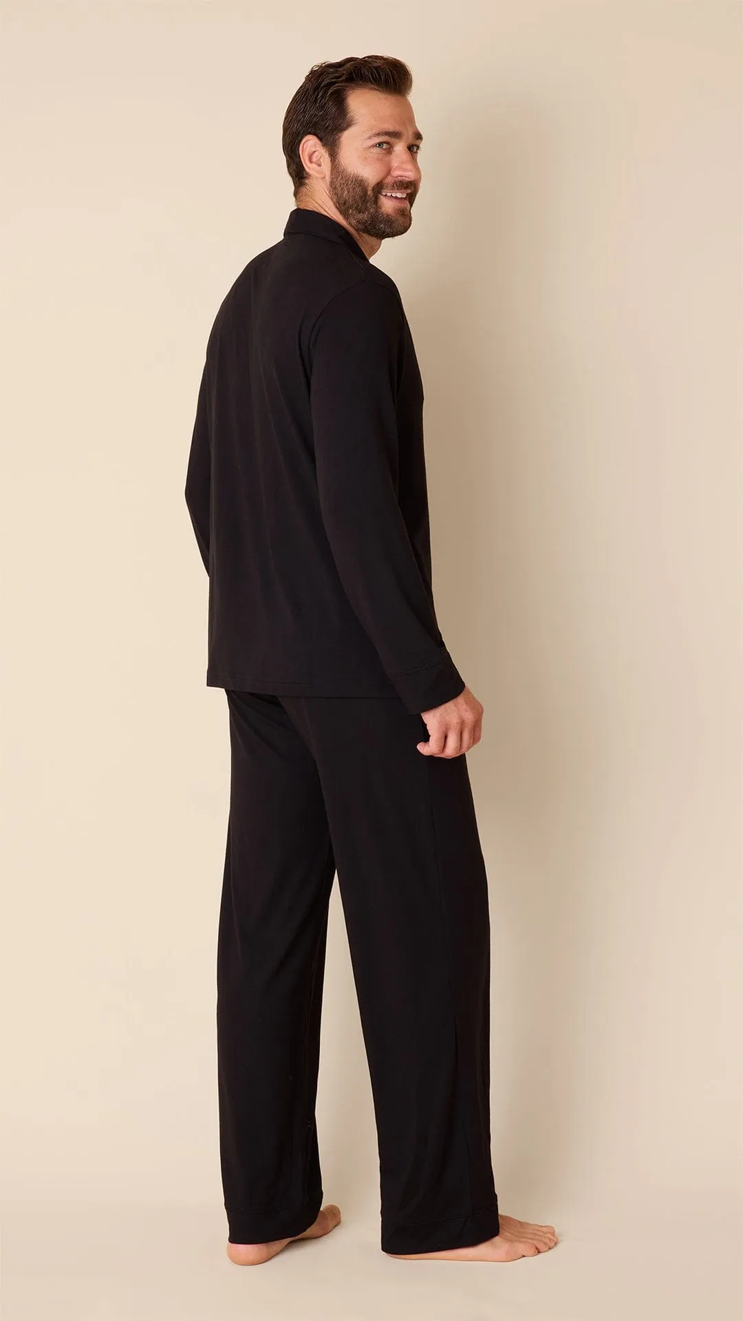 Classic Men's Pima Knit Pajama Set - Midnight sold by the cat's pajamas product image thumbnail 2
