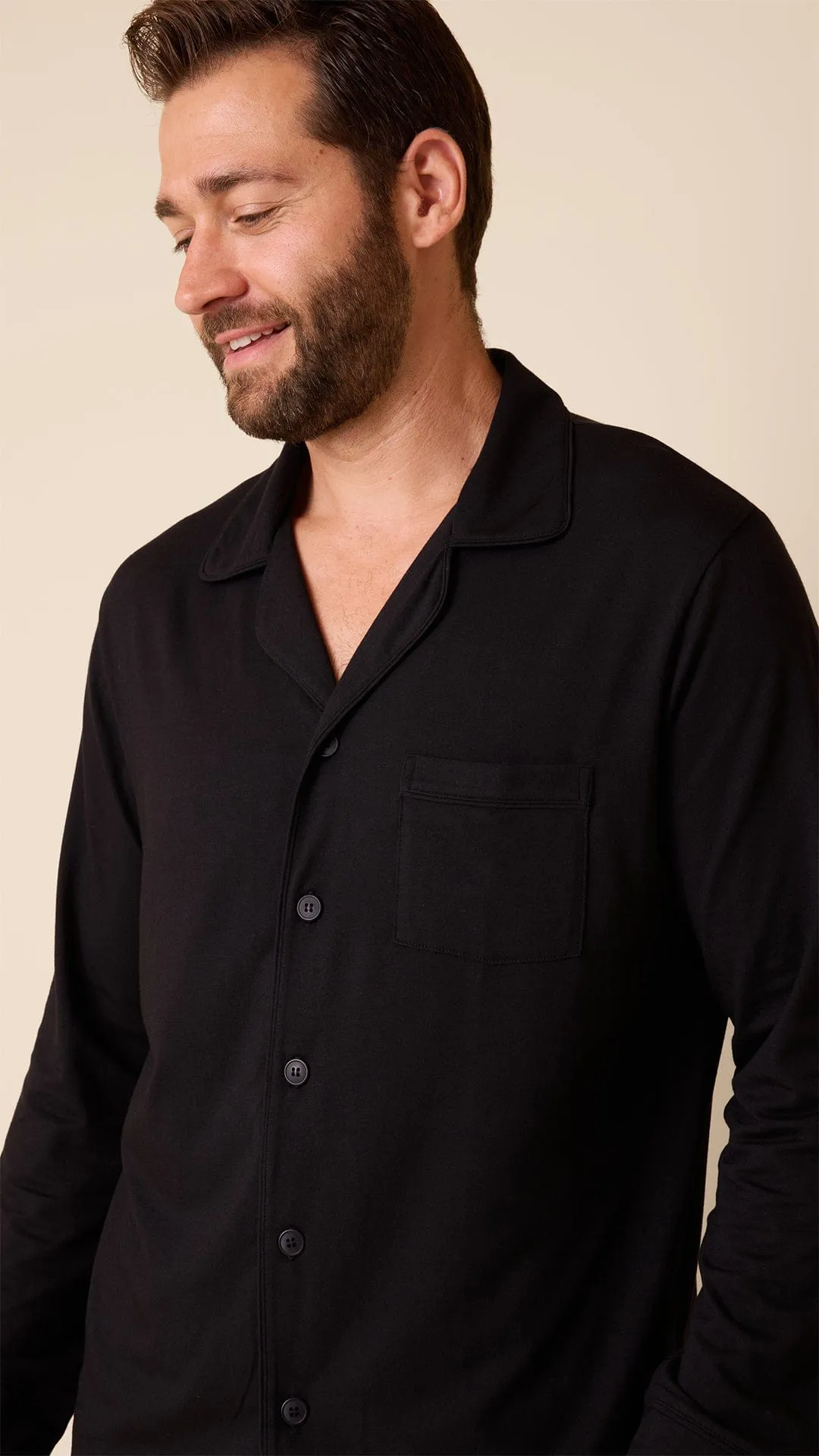 Classic Men's Pima Knit Pajama Set - Midnight sold by the cat's pajamas product image thumbnail 3