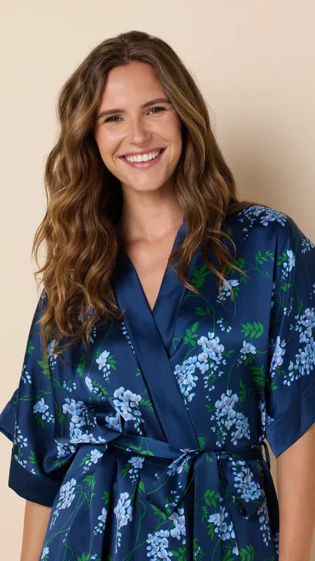 Cascadia Silk Kimono Robe sold by the cat's pajamas