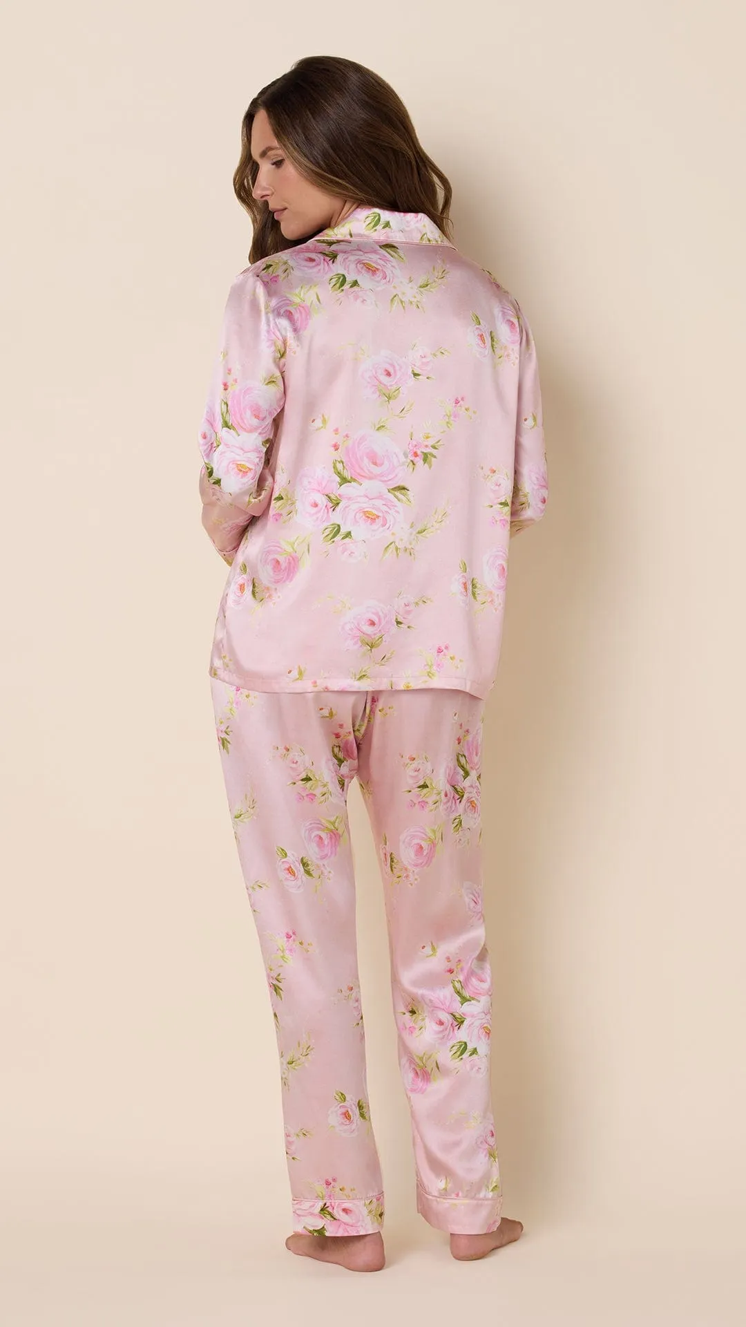 Eden Rose Silk Pajama - Pink sold by the cat's pajamas product image thumbnail 3