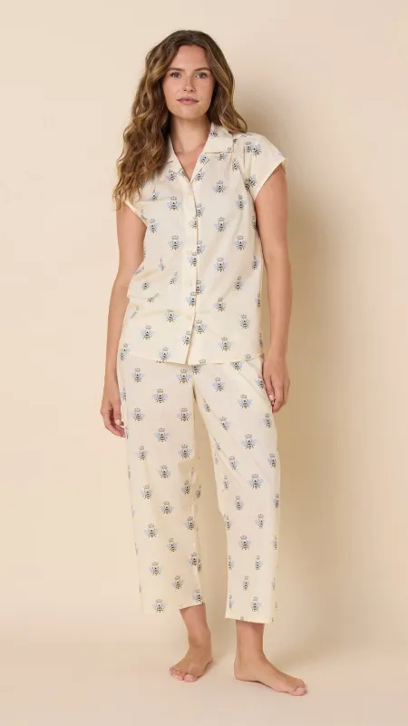 Queen Bee Luxe Pima Capri - Honey sold by the cat's pajamas