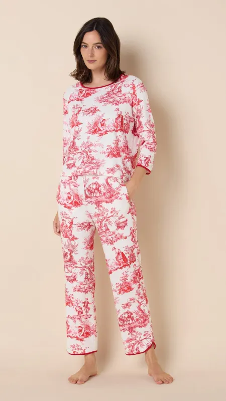 Idle Hours Pima Knit Simple Set sold by the cat's pajamas