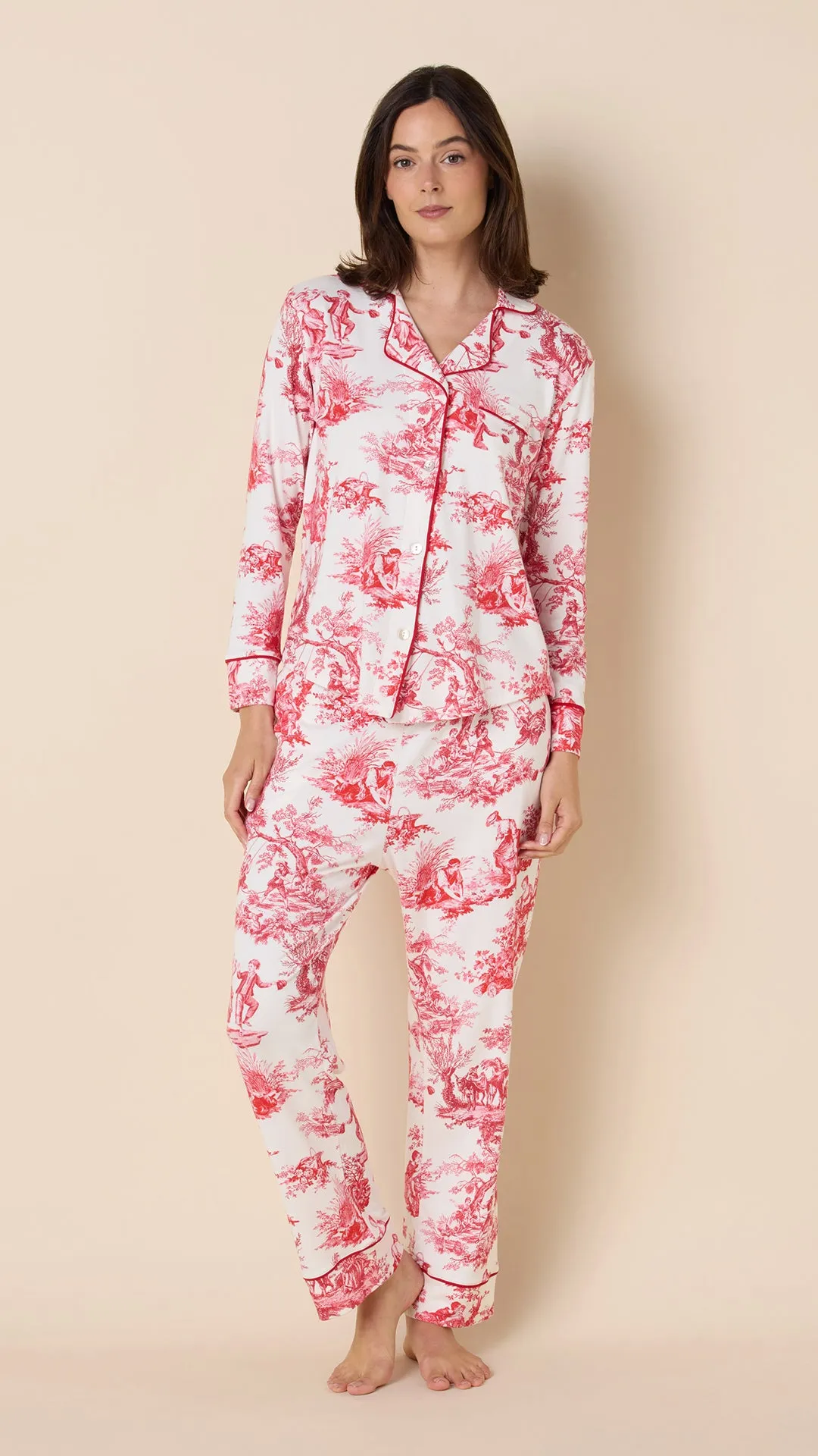 Idle Hours Pima Knit Long-Sleeved Pajama sold by the cat's pajamas product image thumbnail 2