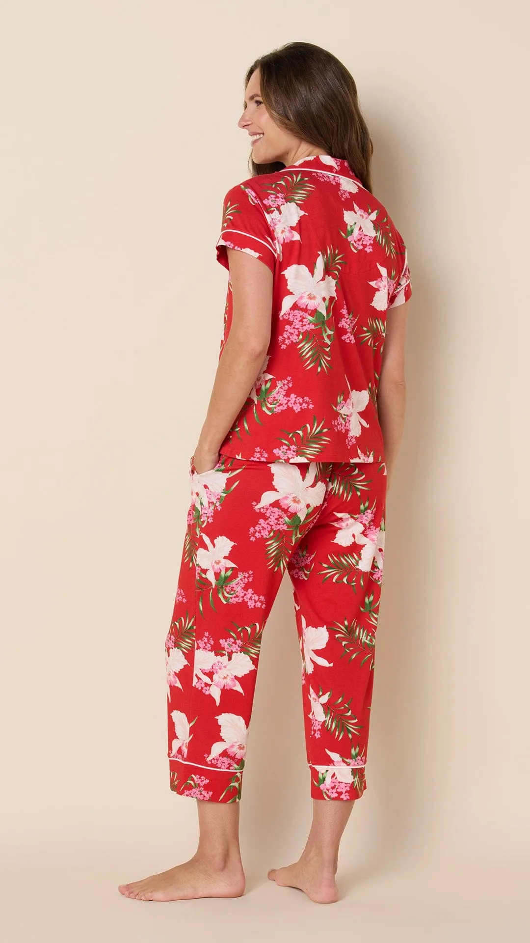 Flora Festiva Pima Knit Capri Set sold by the cat's pajamas product image thumbnail 3