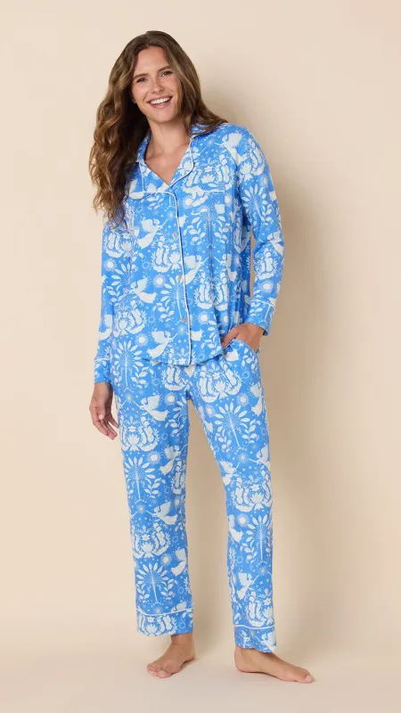 Angels Among Us Pima Knit Long-Sleeved Pajama sold by the cat's pajamas