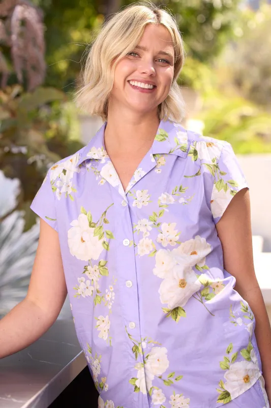 Orla Luxe Pima Capri - Lavender sold by the cat's pajamas