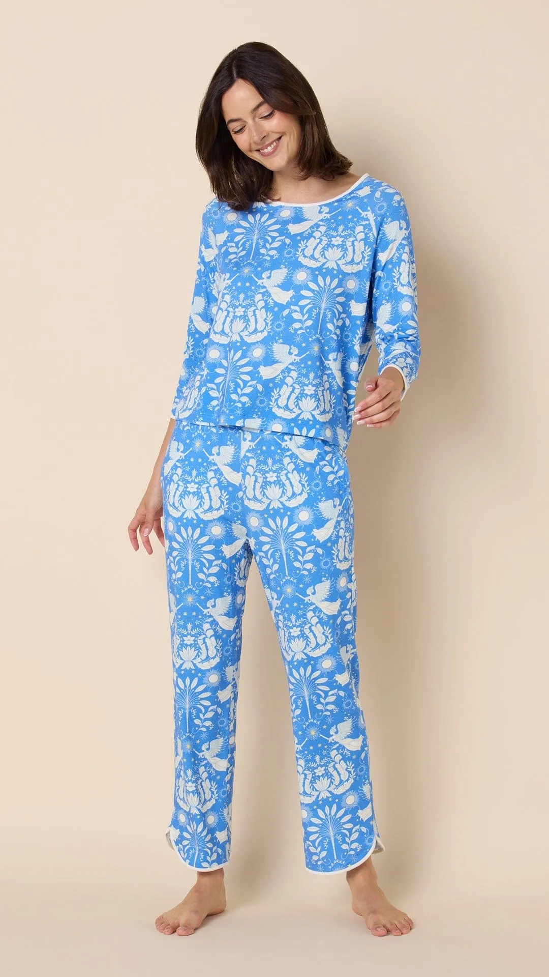 Angels Among Us Pima Knit Simple Set sold by the cat's pajamas