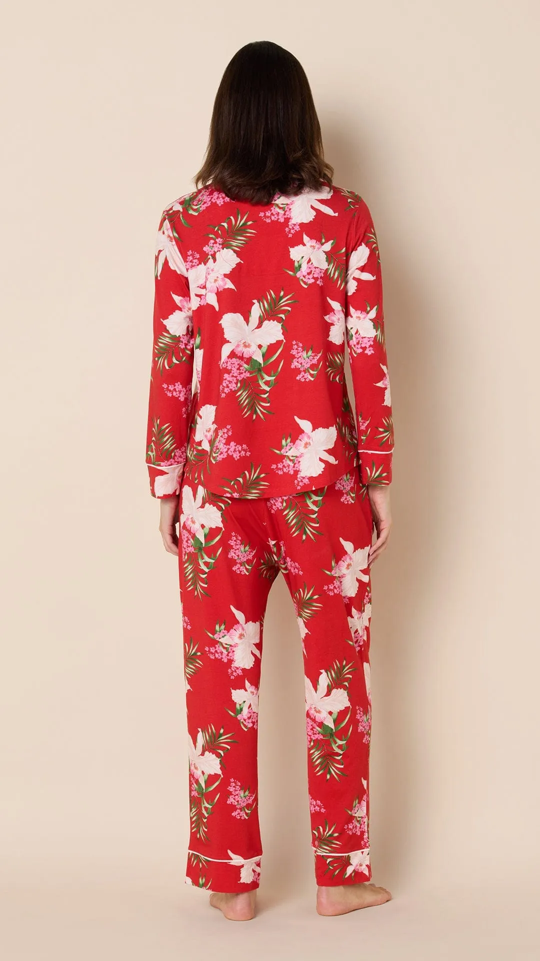 Flora Festiva Pima Knit Long-Sleeved Pajama sold by the cat's pajamas product image thumbnail 3