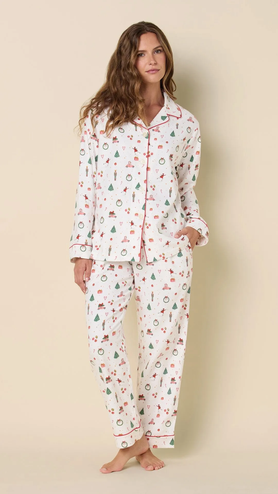 A Very Vintage Christmas Flannel Pajama sold by the cat's pajamas product image thumbnail 5