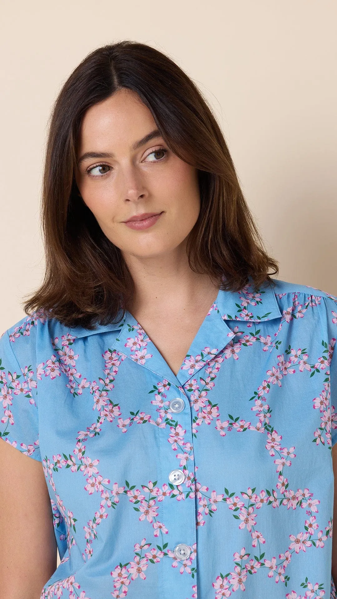 Skyblush Garland Voile Capri sold by the cat's pajamas product image thumbnail 2