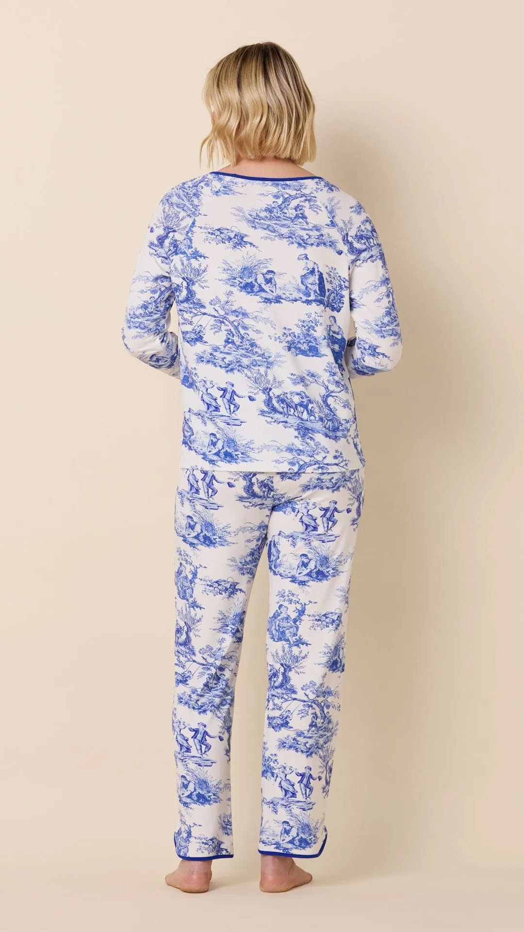 Idle Hours Pima Knit Simple Set - Blue sold by the cat's pajamas product image thumbnail 3