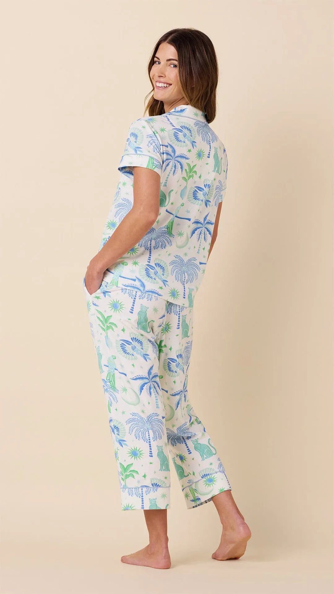 Toucan Terrace Pima Knit Capri Set sold by the cat's pajamas product image thumbnail 3
