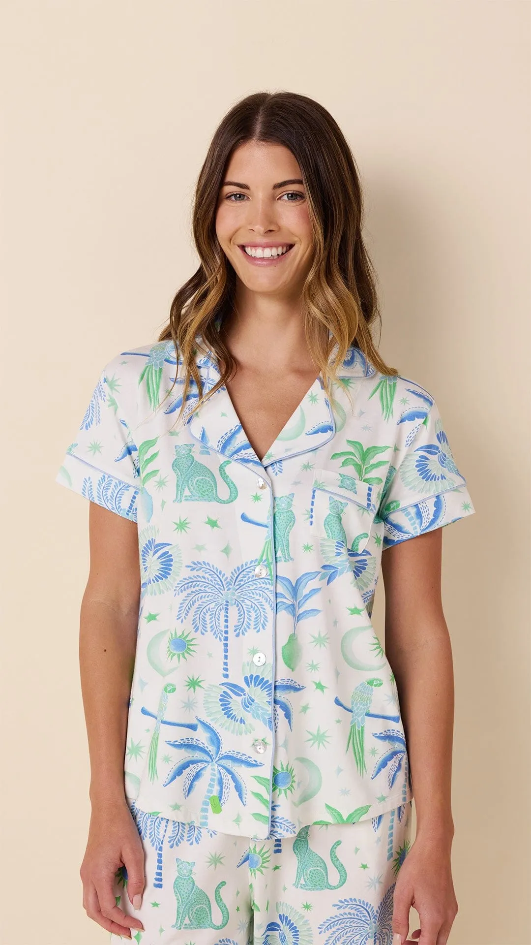 Toucan Terrace Pima Knit Capri Set sold by the cat's pajamas product image thumbnail 2