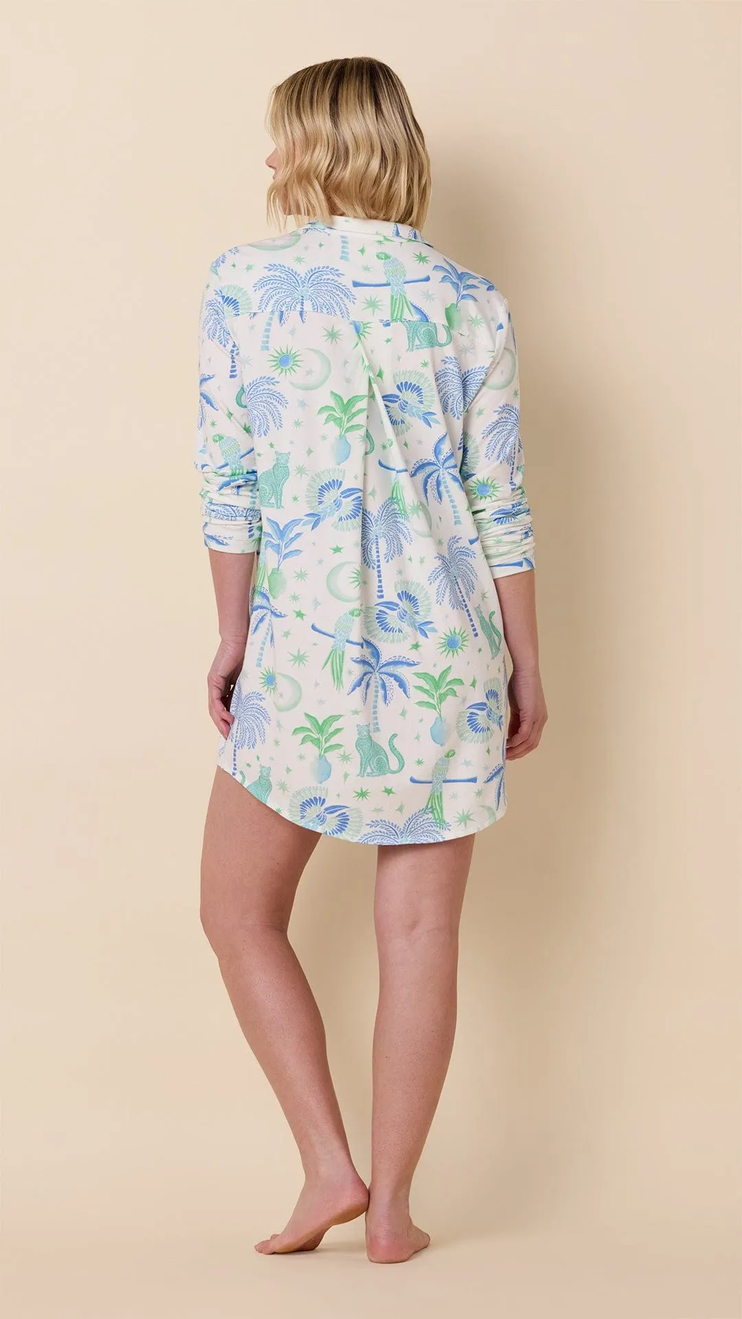 Toucan Terrace Pima Knit Night Shirt sold by the cat's pajamas product image thumbnail 3