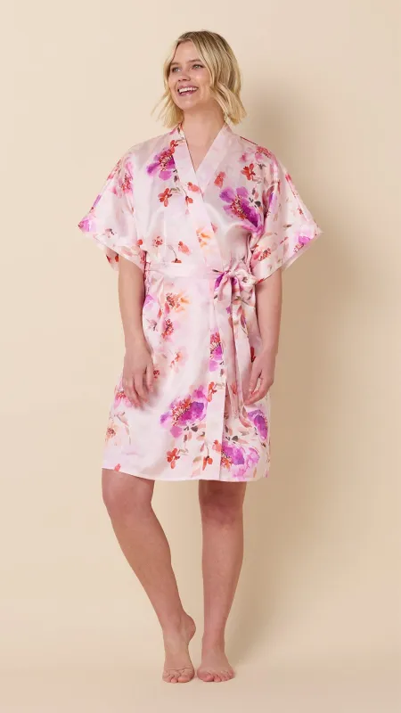 Morning In Savannah Silk Kimono Robe sold by the cat's pajamas