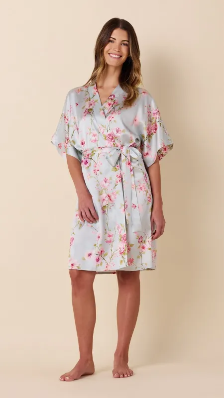 Morning In Kyoto Silk Kimono Robe sold by the cat's pajamas