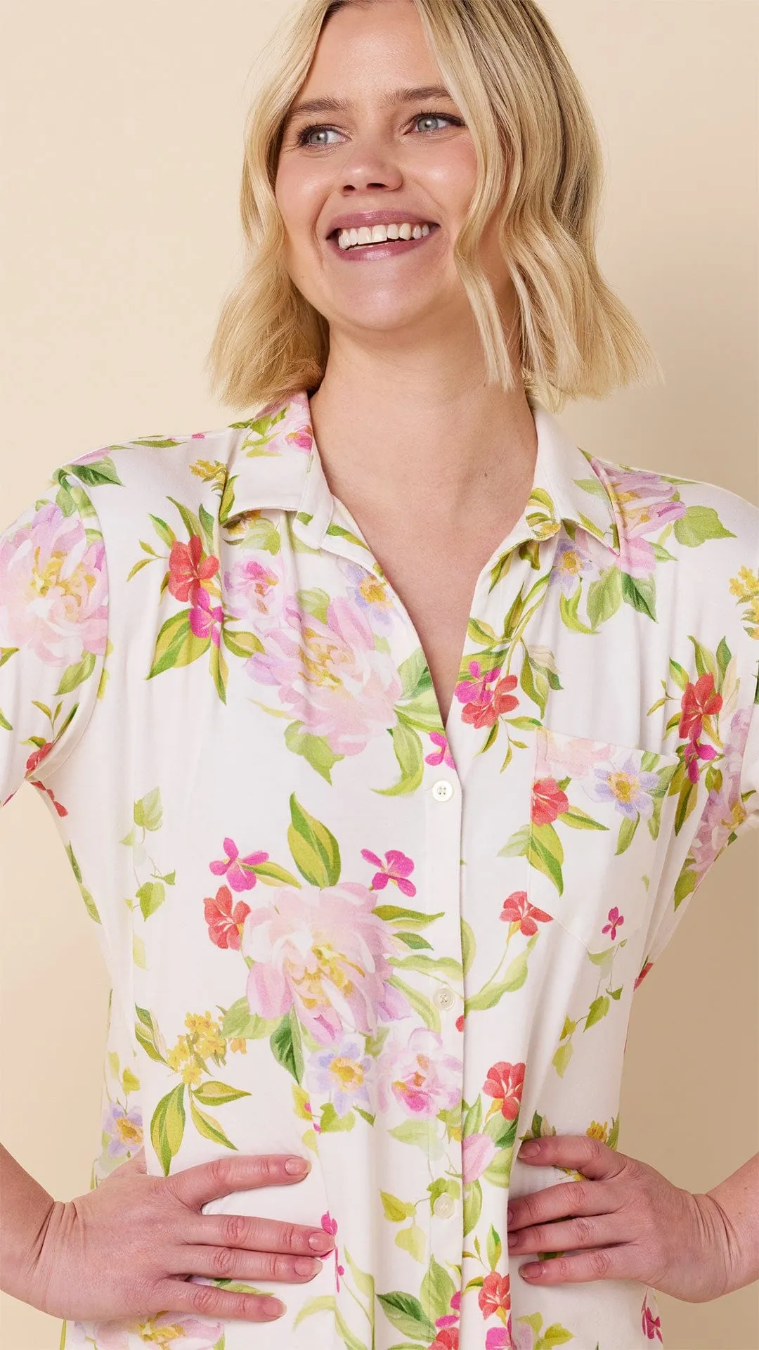 Florentina Pima Knit Night Shirt sold by the cat's pajamas product image thumbnail 2