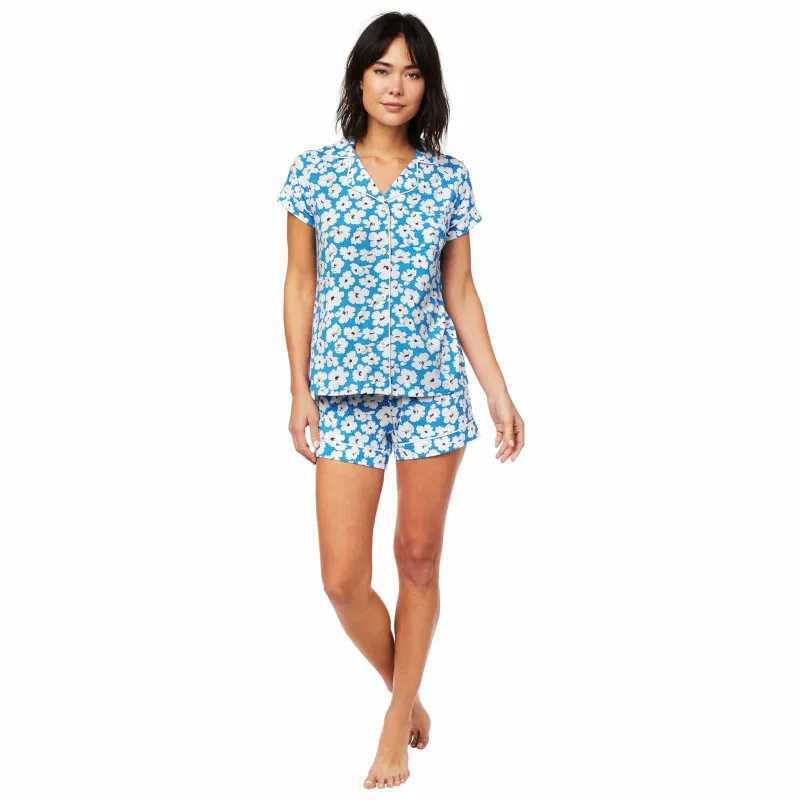 Harper Pima Knit Short Set made by the cat's pajamas