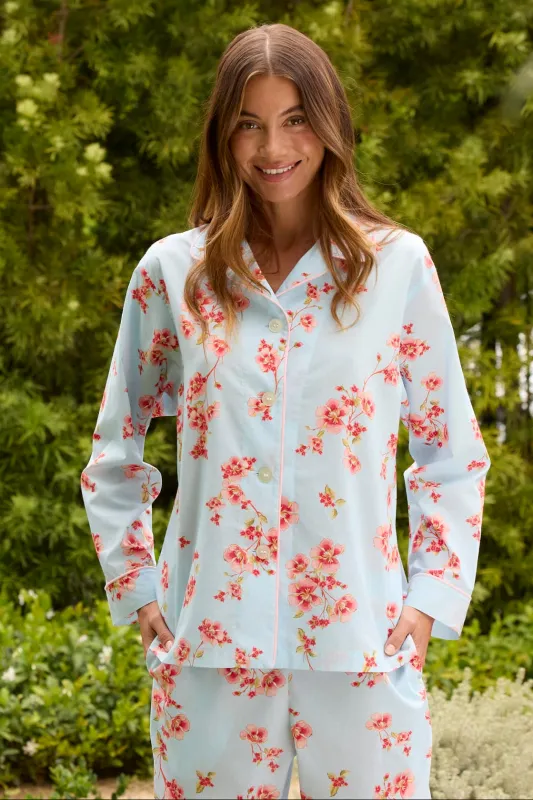 Rosalie Luxe Pima Long-Sleeved Pajama made by the cat's pajamas
