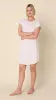 Classic Pima Knit Short-Sleeved Sleep Shirt - Pink Moment sold by the cat's pajamas