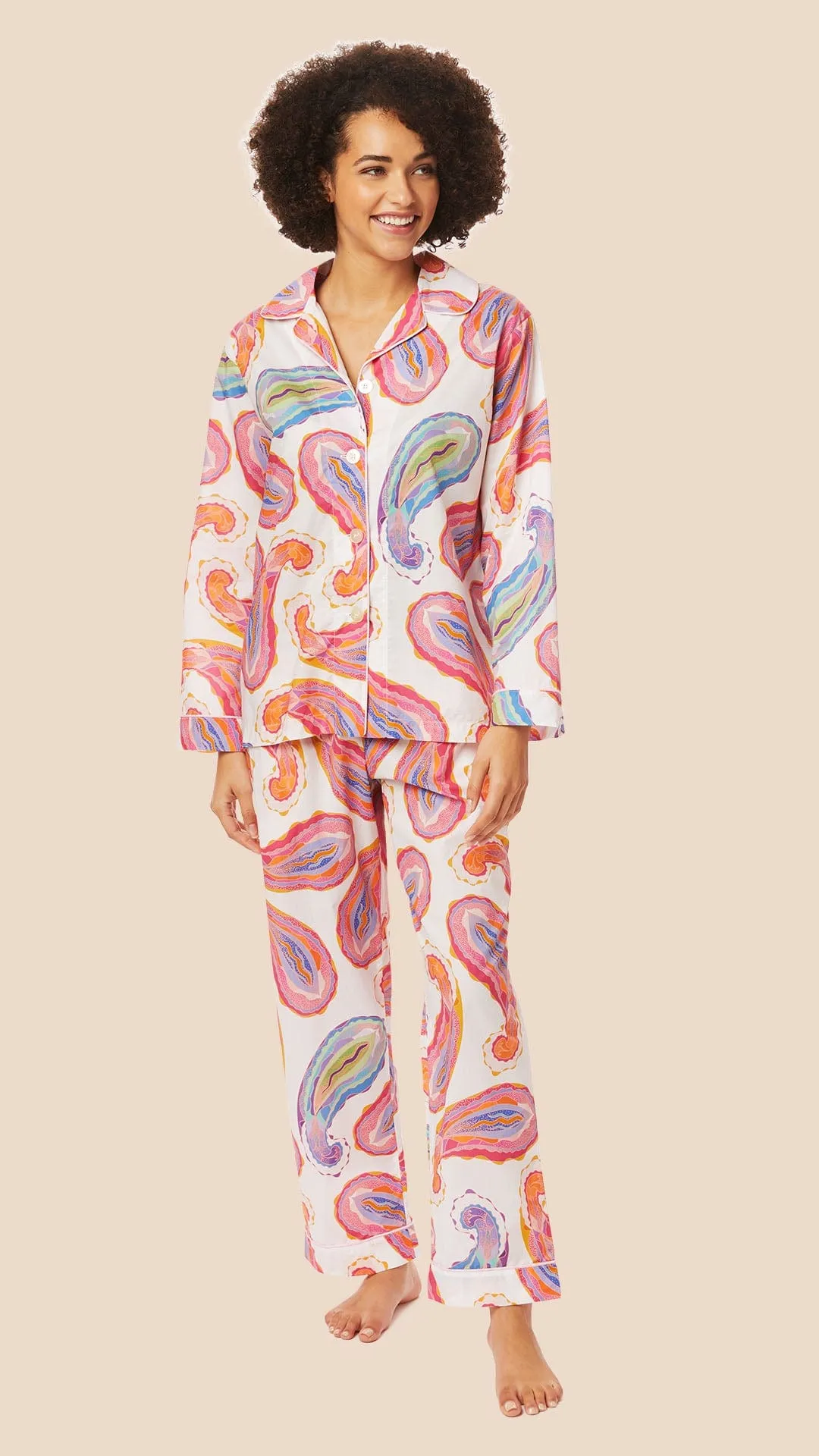 Paisley Daze Luxe Pima Pajama sold by the cat's pajamas