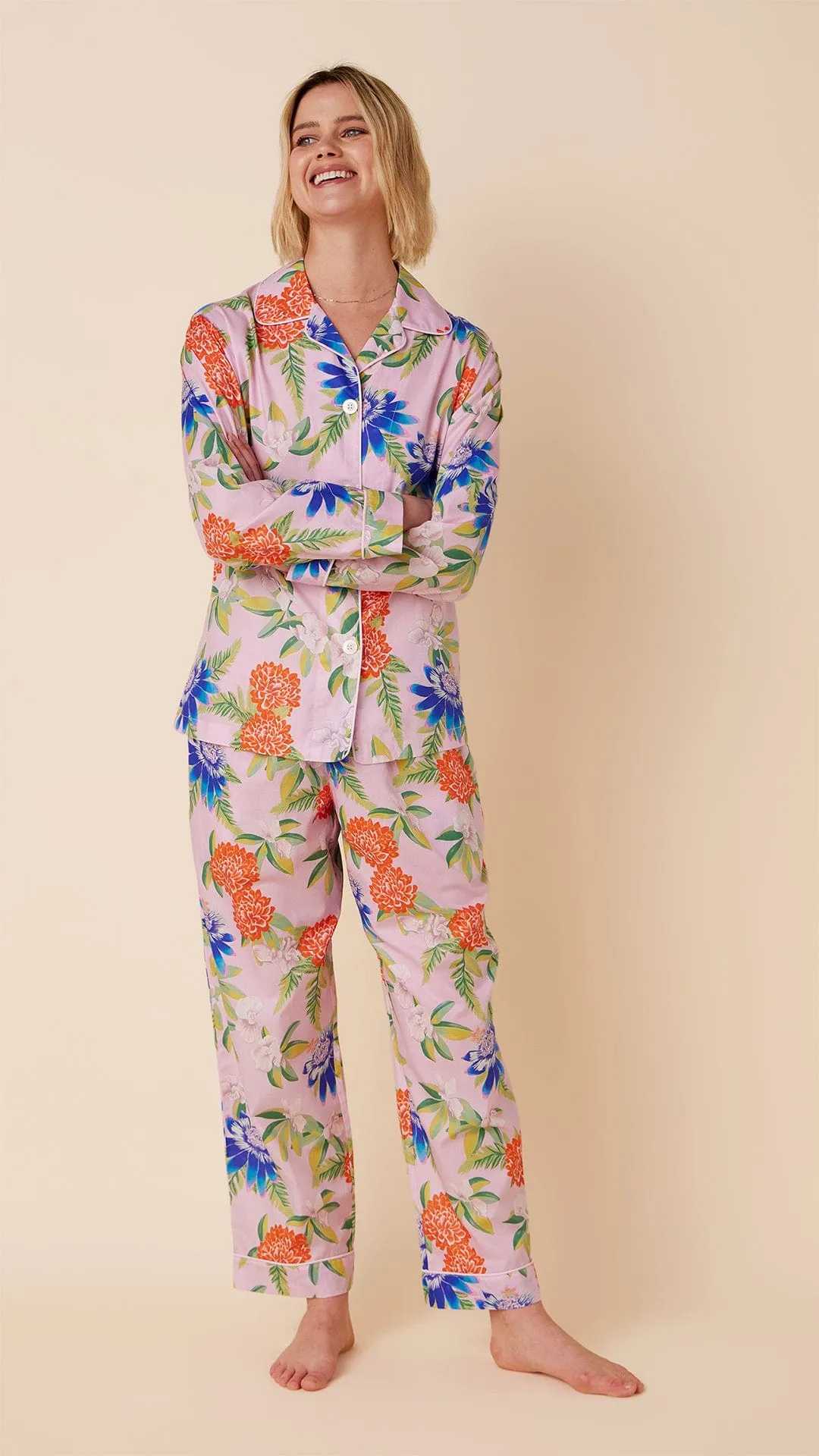 Pink Passion Luxe Pima Pajama sold by the cat's pajamas