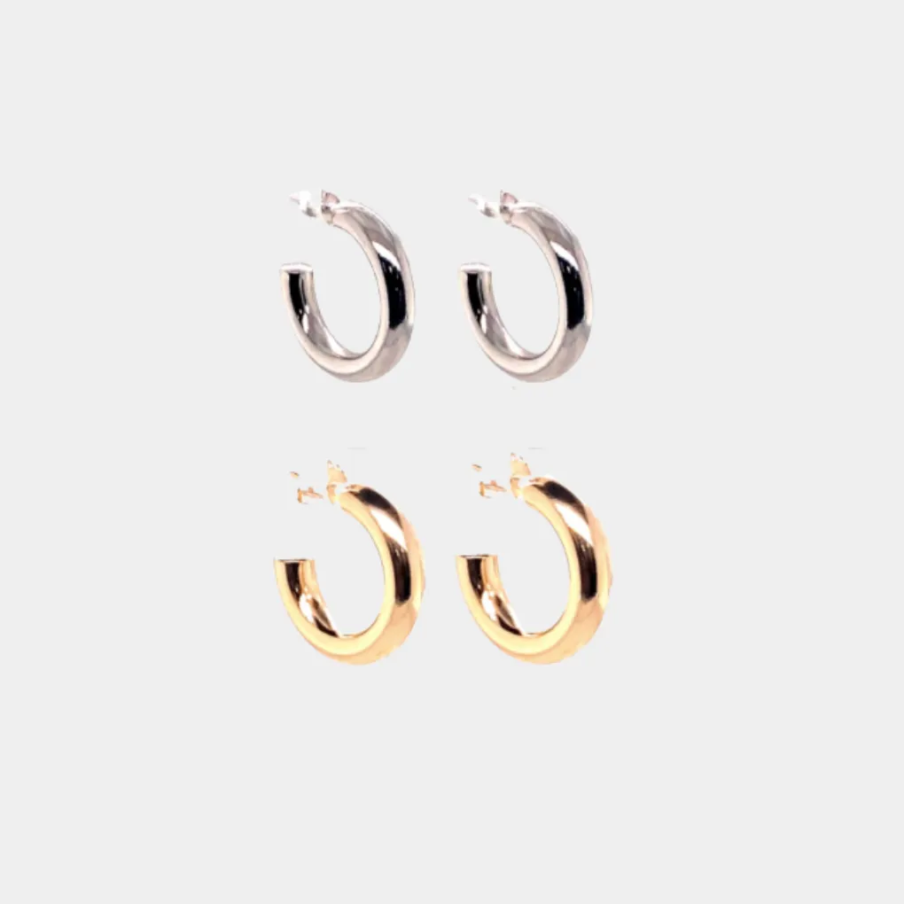 Small Cloud Hoops sold by Jordan Road Jewelry