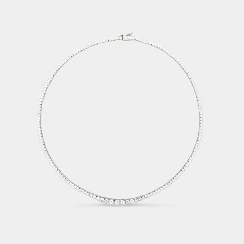 Pre-Order Graduated Tennis Necklace sold by Jordan Road Jewelry