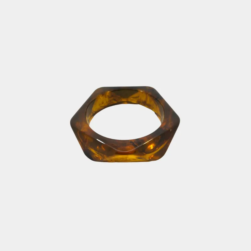 Brown Acrylic Bangle made by Jordan Road Jewelry