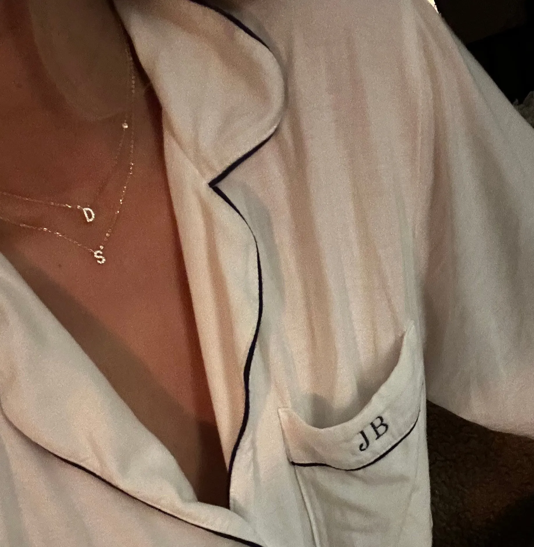 Tiny Diamond Letter Necklace sold by Jordan Road Jewelry product image thumbnail 2