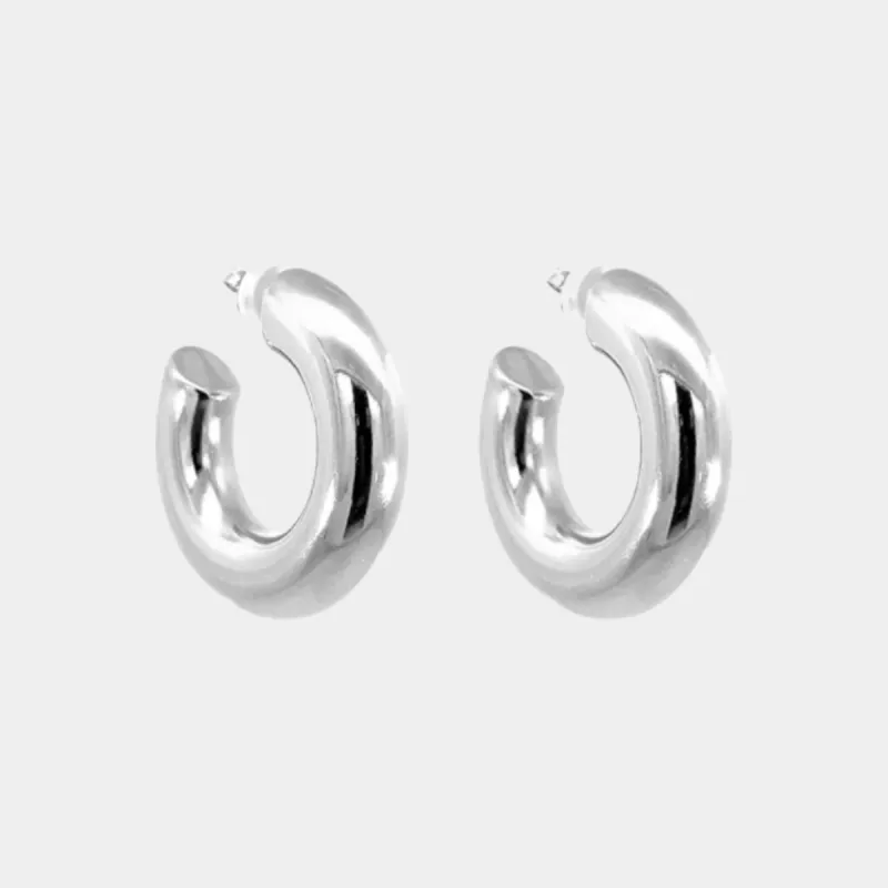 Monaco Hoops Large Silver sold by Jordan Road Jewelry