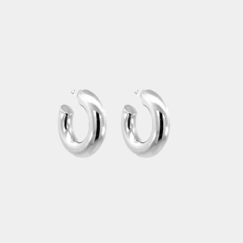 Medium Monaco Hoops Silver sold by Jordan Road Jewelry