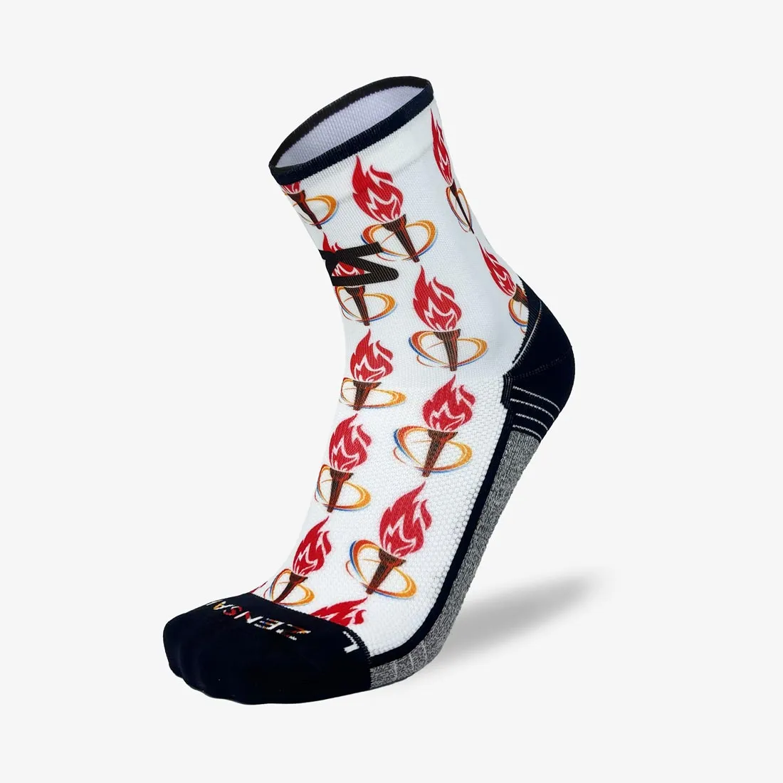 Flaming Torches Socks (Mini-Crew) sold by Zensah product image thumbnail 2