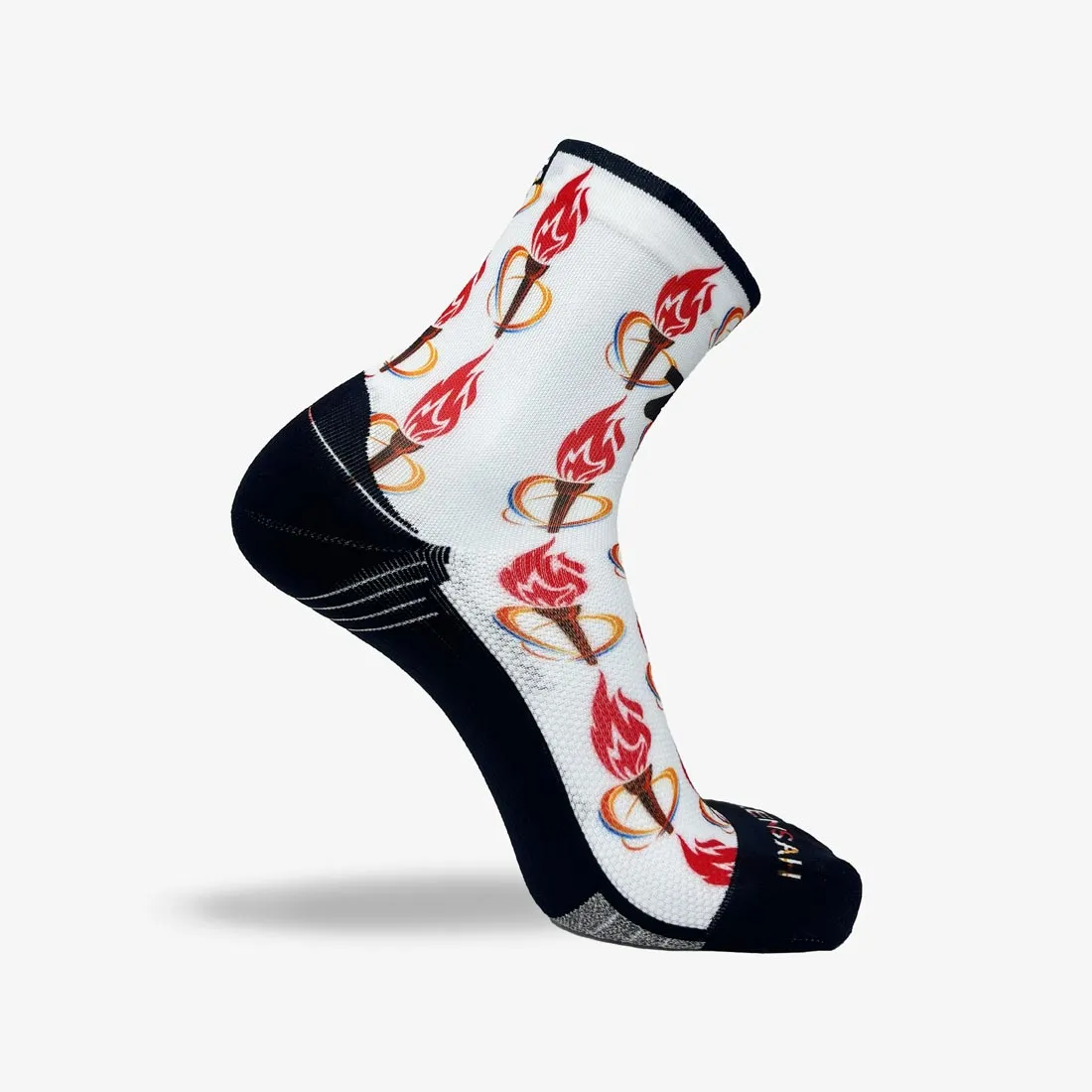 Flaming Torches Socks (Mini-Crew) sold by Zensah product image thumbnail 3