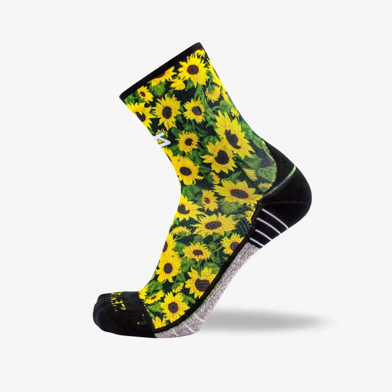 Sunflowers Socks (Mini-Crew) sold by Zensah
