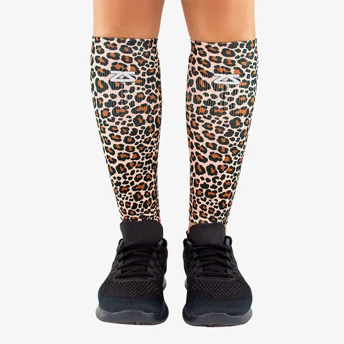 Leopard Compression Leg Sleeves sold by Zensah