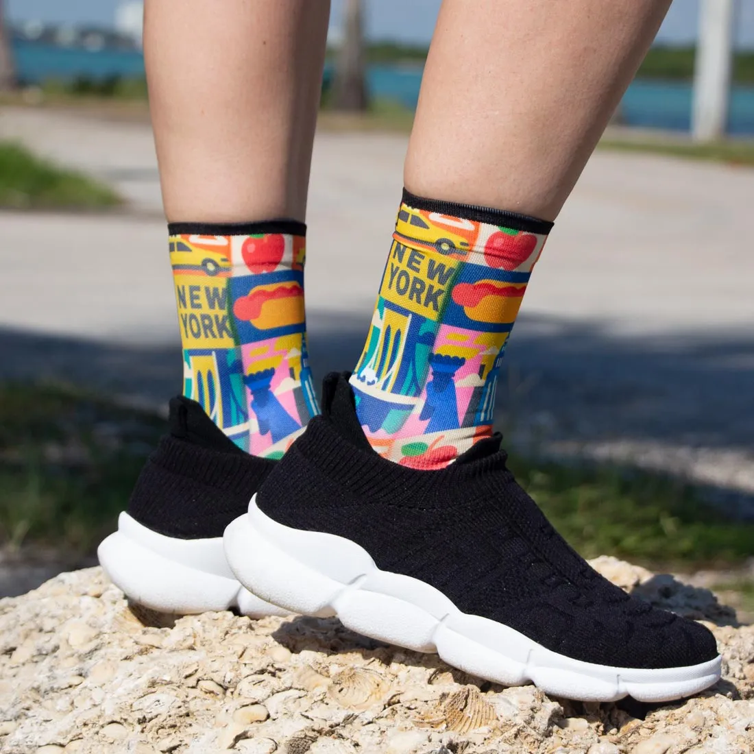 New York Blocks Socks (Mini-Crew) sold by Zensah