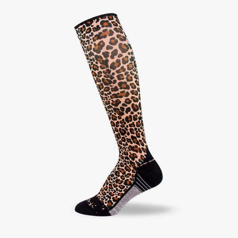 Leopard Compression Socks (Knee-High) sold by Zensah