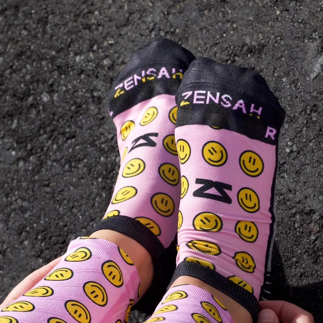 Smiley Faces Running Socks (No Show) sold by Zensah product image thumbnail 4