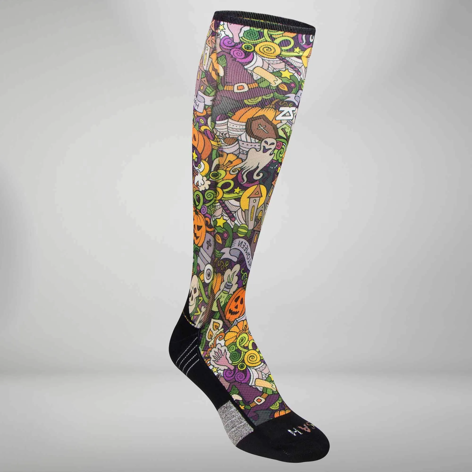 Halloween Collage Compression Socks (Knee-High) sold by Zensah product image thumbnail 3