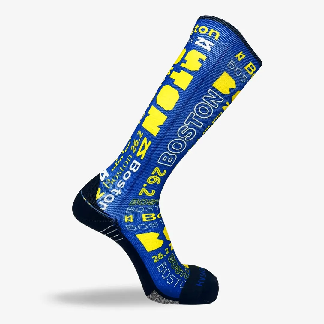 Boston Blue and Yellow Compression Socks (Knee-High) sold by Zensah product image thumbnail 3