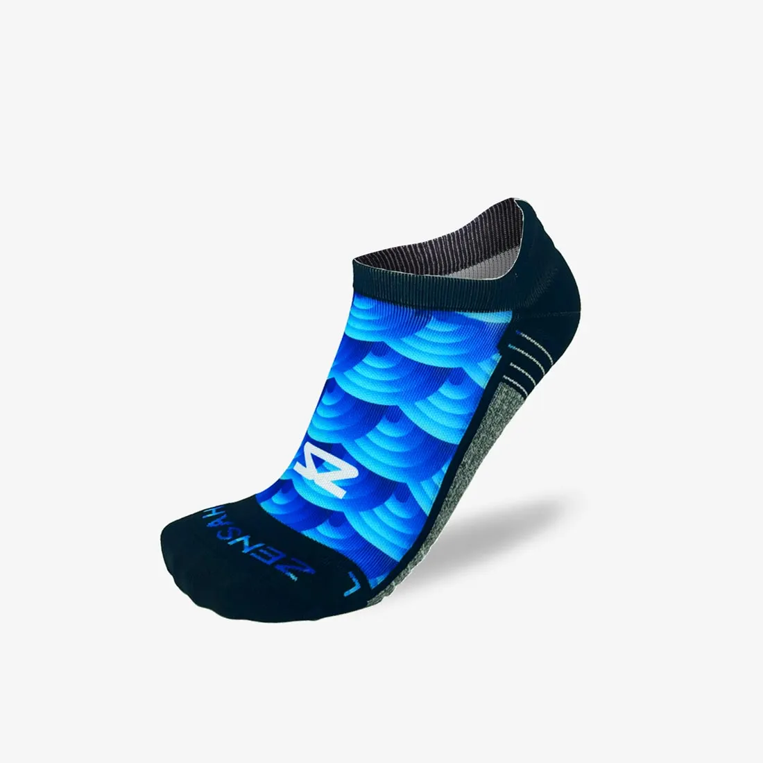 Abstract Wavebows Running Socks (No Show) sold by Zensah product image thumbnail 2